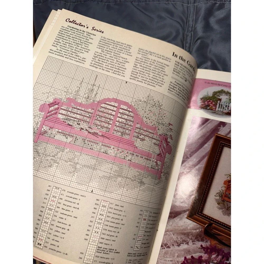 Vintage Cross Stitch Pattern Book Lot Country Crafts Life Is A Zoo 1980s 3pc